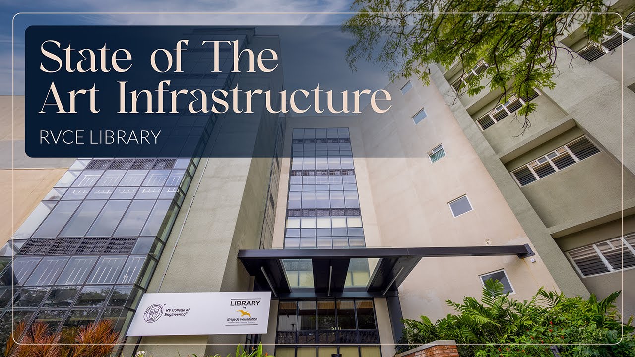 RVCE Library Visual Tour | Infrastructure & Interiors Walkthrough | Heart of RVCE.
