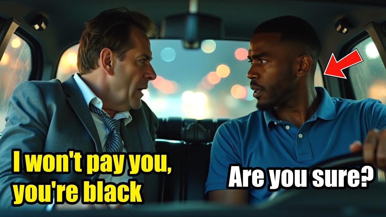 White Customer Is Rude To A Black Taxi Driver But Gets Arrested As The Driver Exposes His Fraud