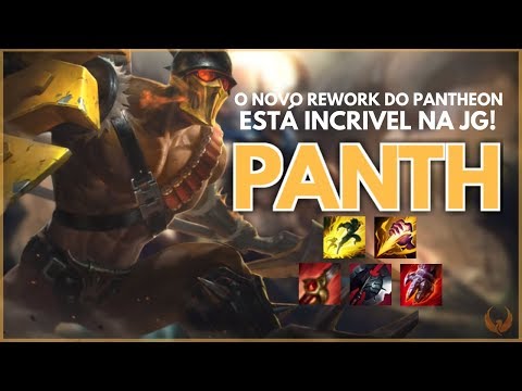 O NOVO REWORK DO PANTHEON ESTÁ INCRÍVEL! PANTHEON REWORK JUNGLE GAMEPLAY [PT-BR]