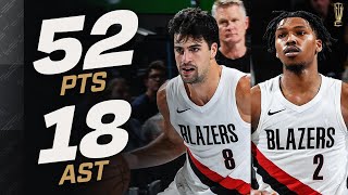 Deni Avdija - Caleb Love - Portland Trail Blazers - Golden State Warriors