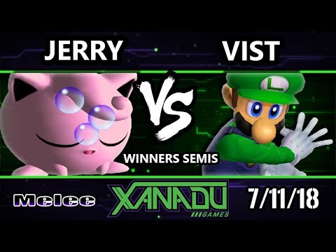 S@X 258 SSBM - Jerry (Jigglypuff) Vs. Vist (Luigi) - Smash Melee Winners Semis