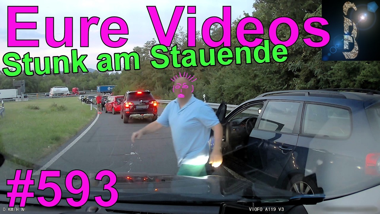 Eure Videos #593 - Dashcam - Rückwärts auf Autobahn - Wendemanöver - Unfall am Stauende
