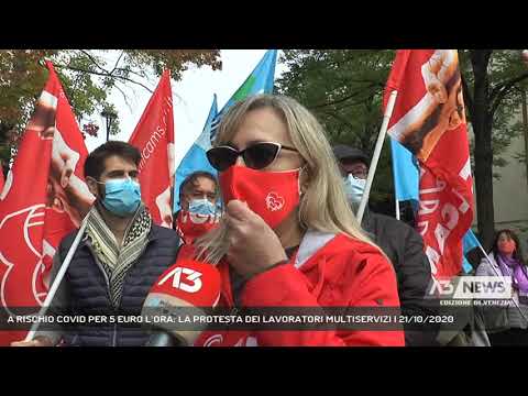 A RISCHIO COVID PER 5 EURO L’ORA: LA PROTESTA DEI LAVORATORI MULTISERVIZI | 21/10/2020