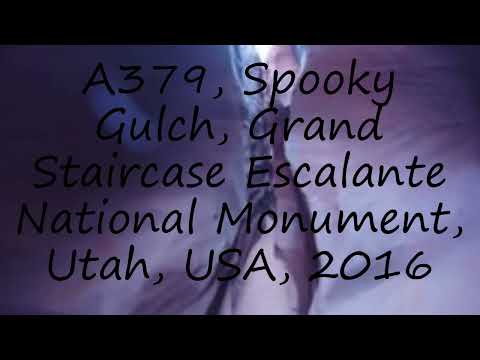 How to pronounce A379, Spooky Gulch, Grand Staircase Escalante National Monument, Utah, USA, 2016 in