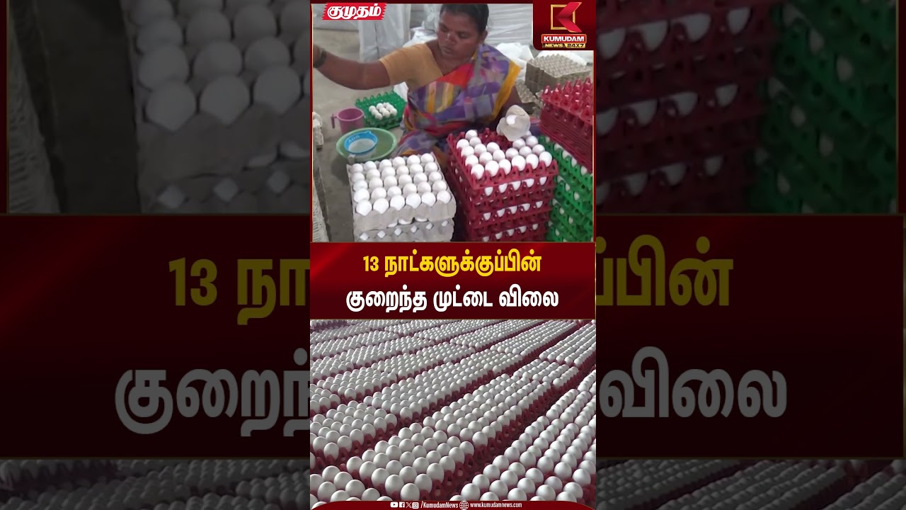 13 நாட்களுக்குப்பின் குறைந்த முட்டை விலை | Egg Rate | Kumudam News