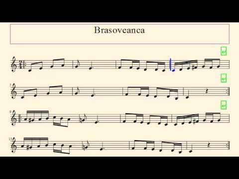 [RO] Partitura - Brasoveanca