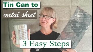 How to make metal sheets for arts and crafts projects
