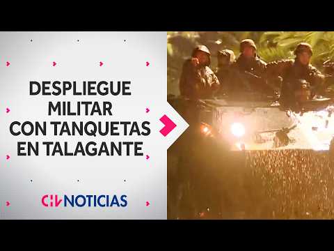 EMERGENCIA EN TALAGANTE: Ejército recorrió zonas afectadas con tanquetas - CHV Noticias