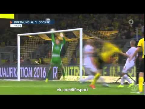 Боруссия Д 7-2 Одд Гренланд  Лига Европы 2015-16  Раунд плей офф   2 й матч  Обзор матча