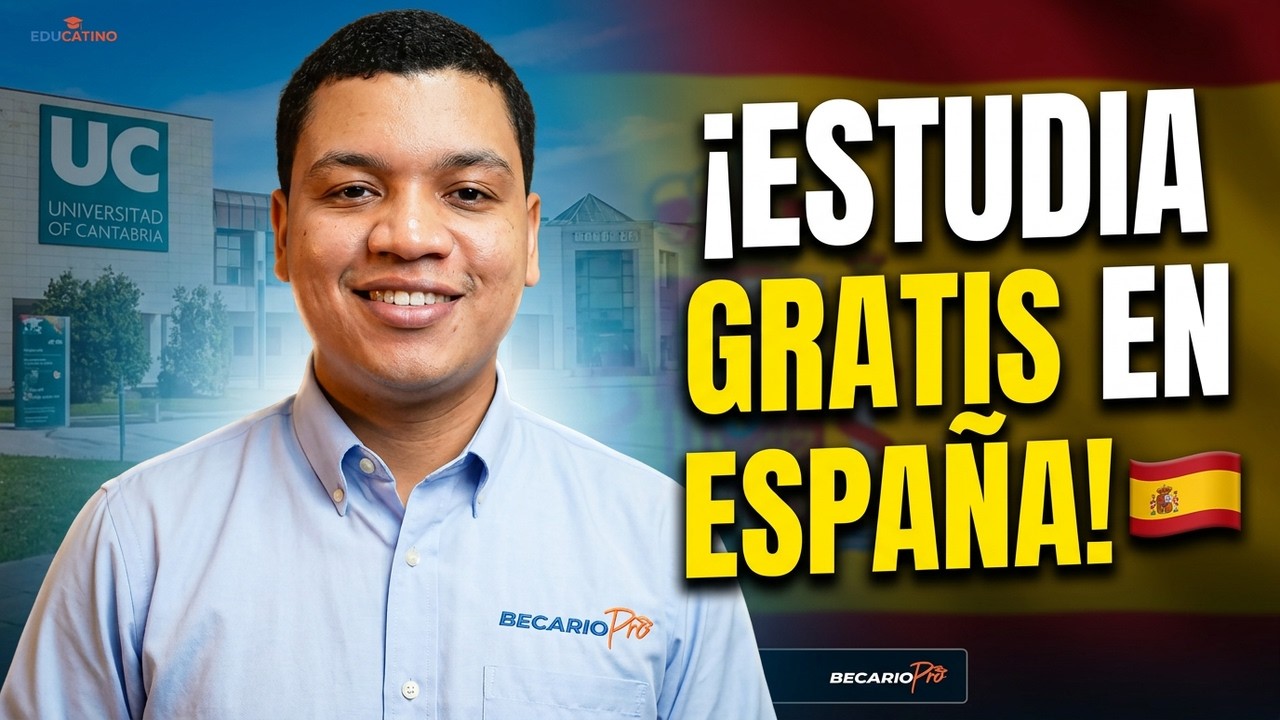 Cómo estudiar tu Máster en ESPAÑA 100% GRATIS 🇪🇸 (Beca Cantabria 2026)