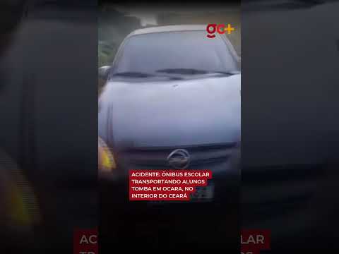 ACIDENTE: ônibus escolar transportando alunos tomba em Ocara, no interior do Ceará