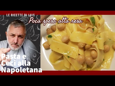 PASTA E CECI ALLA NAPOLETANA ricetta classica