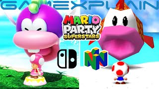 Mario Party Superstar Graphics Comparison 2: New Boards & Minigames! (Switch vs N64, GCN, & 3DS)