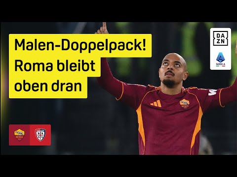 Donyell Malen mit Doppelpack: AS Rom - Cagliari Calcio | 24. Spieltag | Serie A | DAZN Highlights