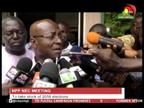NPP NEC meet to take stock of 2016 elections -15/12/2016