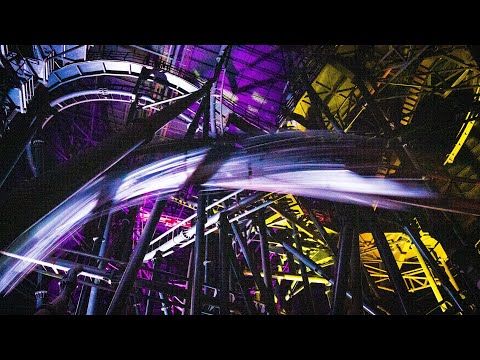 Off-ride footage of a Flight of Fear train