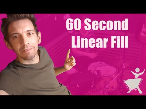 Simple Triplet Linear Fill - 60 second drum lesson