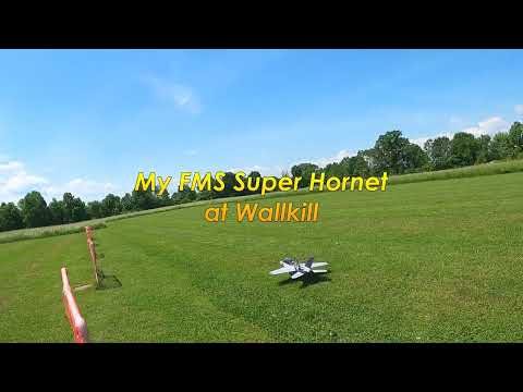 My FMS Super Hornet with chris s blue angel at wallkill