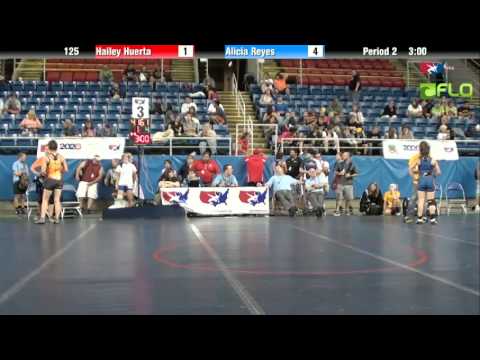 Junior WM 125 - Hailey Huerta (North Dakota) vs. Alicia Reyes (Missouri)