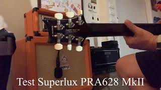 Video thumbnail for Test Superlux PRA628 MkII - Orange OR15 - PRS-DGT by Attaporn Xuto