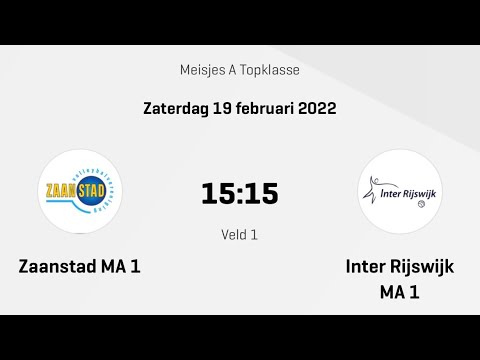 VV Zaanstad MA1 vs Inter Rijswijk MA1