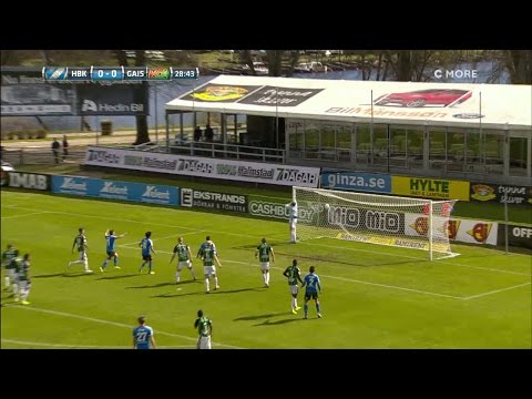 HBK-anfallarens vackra frispark i krysset - TV4 Sport