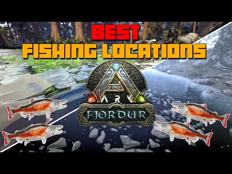 ARK: Fjordur | Best FISHING Locations | Fish Spots For Shadowmane Taming!