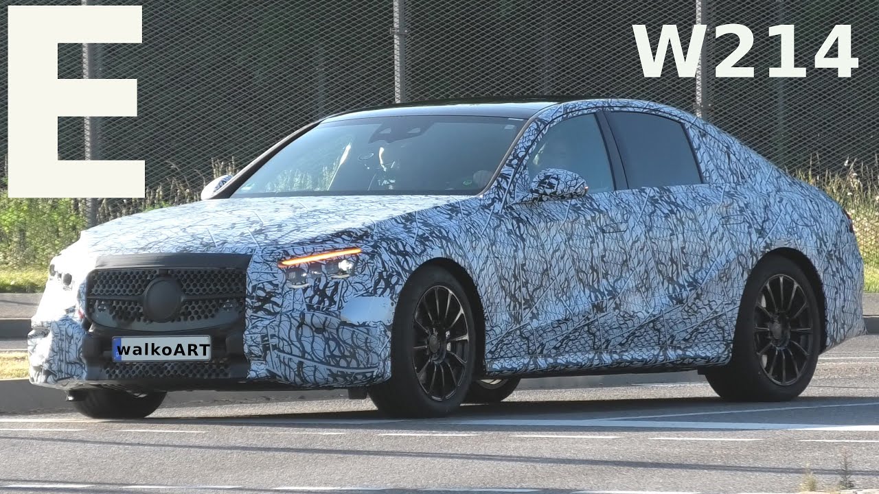 Mercedes Erlkönig * W214 E-Class E-Klasse 2023 * 4K SPY VIDEO facade placeholder