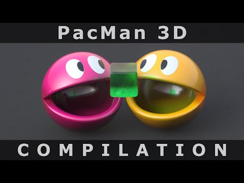 PacMan 3D Compilation 1 😋❤️ C4D4U