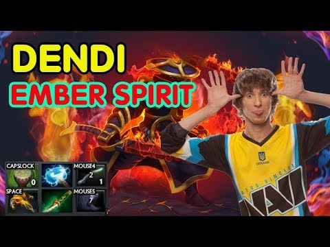 HIGHLIGHT Dendi Play EMBER SPIRIT At Mid Dota 2 | DENDI ON STREAM | 27/07/2019