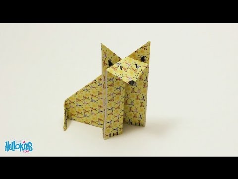 Origami lynx (Hellokids)