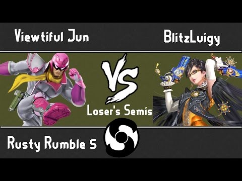 Rusty Rumble #5 (Loser's Semis) Viewtiful Jun (Captain Falcon/Lucina) VS BlitzLuigy (Fox)