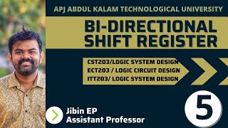 Bidirectional Shift Register With Parallel Load | KTU| CST203 ECT203 ITT203 | Logic System Design