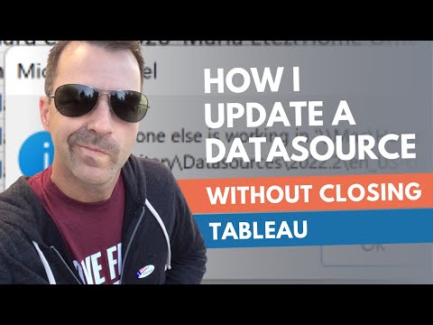 #Tableau - Update a Datasource WITHOUT CLOSING TABLEAU