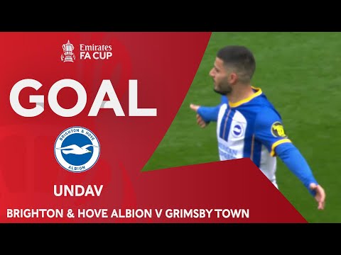 GOAL | Undav | Brighton 1-0 Grimsby Town | Quarter-Final | Emirates FA Cup 2022-23