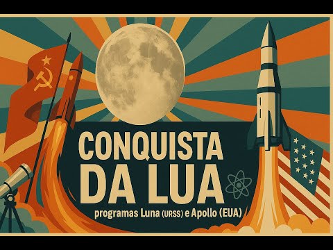 A CONQUISTA DA LUA, Programas Luna(URSS) e Apollo(EUA)