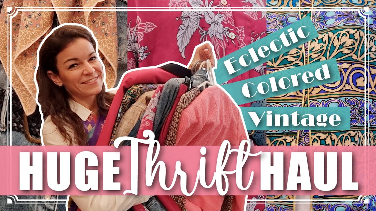 HUGE FALL THRIFT HAUL + STYLING | Mixing VINTAGE and second hand clothes and accessories