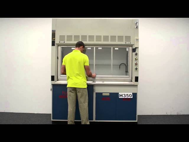 6′ Fisher Hamilton Safeaire Laboratory Fume Hood w/ Flammable Acid Cabinets
