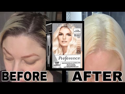 first time using L'Oréal Preference Ultra Platinum