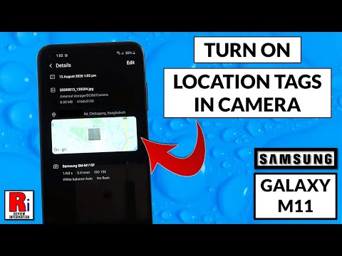 How to Turn On Location Tags in Camera on Samsung Galaxy M11