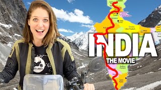 Riding India 🇮🇳 9000km from Kanyakumari to the Highest Road in the World (FULL MOVIE)