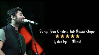 Tere chehra - Arijit sing - Sanam Teri kasam (2016) - Lyrical video with Translation