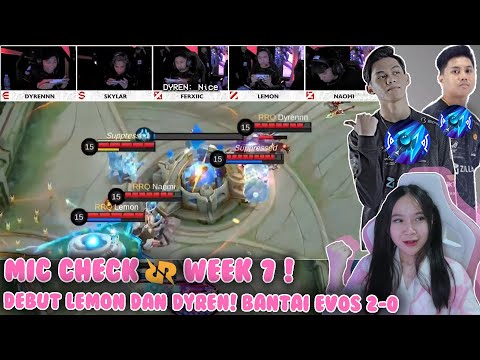 REACTION MIC CHECK RRQ WEEK 7! KATANYA LEMON BANYAK OMONG, TP TETEP KETIMPA YG LAIN SIH WKWK