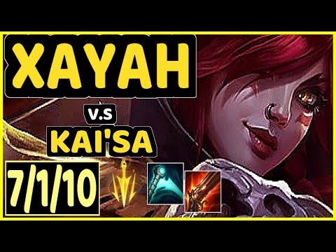 ATTILA (XAYAH) vs KAI'SA - 7/1/10 KDA BOTTOM ADC GAMEPLAY - EUW Ranked GRANDMASTER