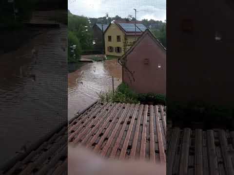 Hochwasser im Dorf   ! ! !   #video