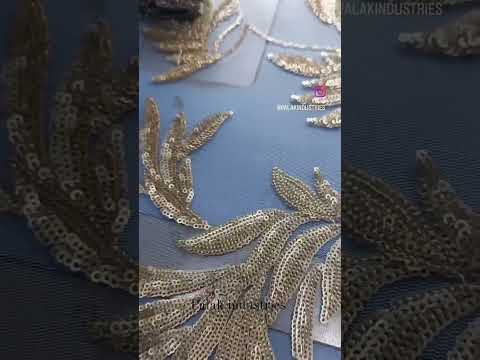 Sequins Embroidery Net Fabric