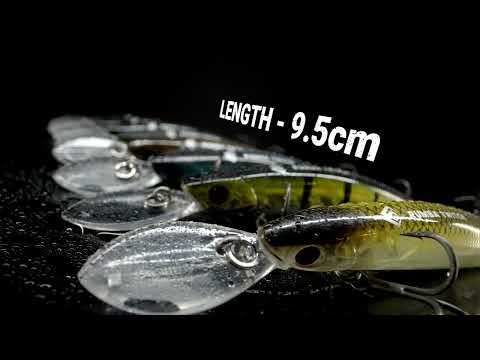 MIKADO - wobler rumba twitch - 95mm/9.0g/holo bleak - plovoucí - 1 ks