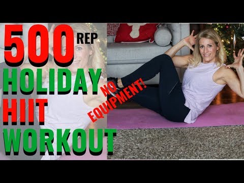 500 REP HIIT WORKOUT | 30 Minute Holiday HIIT | NO REPEATS!