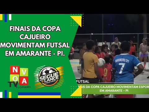 Finais da Copa Cajueiro movimentam futsal em Amarante - PI.