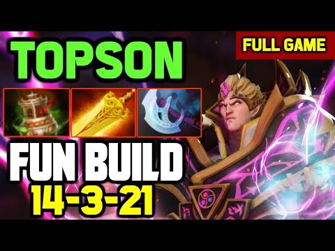 WTF! Topson always gets new Fun Builds for his QW Invoker ft. JerAx Viper mid